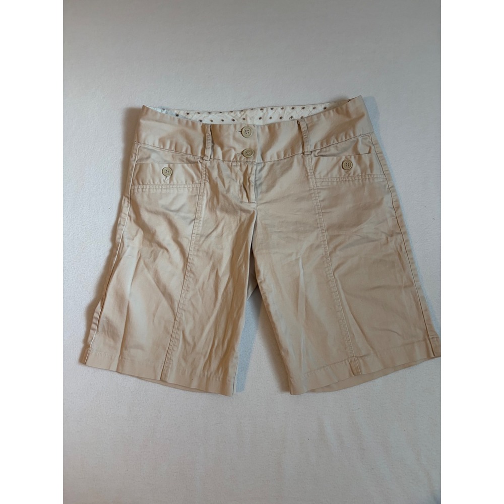 Studio Y Kids Khaki Chino Shorts Tan Cotton Stretch P20300 Size 5/6